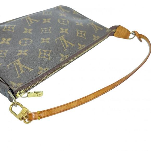 LOUIS VUITTON Brown Monogram Pouch - Picture 7 of 9